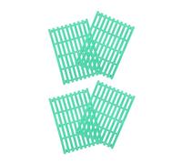 BESTonZON 4PCS Plastic Rabbit Cage Mat Small Animal Floor Pads for Cats Dogs Bunny Chinchilla Paw Protection Cushioned Litter Tray Insert Fit DIY Cut