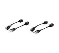 BESTonZON 4pcs Poe Splitter Adapter Ethernet over Power Cable Dc Jack Poe Injector for Security Cameras Routers