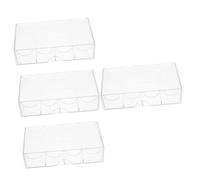 BESTonZON 4pcs Poker Chip Tray Wear-Resistant Compartment Holder for Easy Organization of Poker Chips Design Four Separate for Classification Management