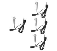 BESTonZON 4pcs Portable Mini Microphone for Karaoke and Mobile Devices Lightweight Vocal Instrument for Singing and Speech Compatible Phones and Laptops for Ktv Fun