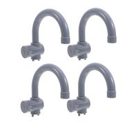 BESTonZON 4pcs Pretend Sink Faucet Lightweight Plastic Simulation Water-tap Accessories for Indoor Outdoor Role Play Enhancing Motor Skills and Social Interaction
