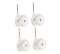 BESTonZON 4pcs Quiet Replacement Wheels for Baby Stroller Walker Pu Metal Caster with Enhanced Safety for Child Daily Use
