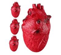 BESTonZON 4pcs Realistic Bloody Heart Halloween Decoration Scary Human Organ Simulation for Zombie Parties Horror Props for Indoor Outdoor Festive Fun Craftsmanship for Yearly Use