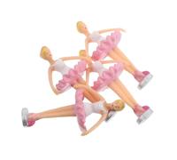 BESTonZON 4pcs Rotating Ballet Girl Figurines for Music Box Accessories Elegant Spinning Ballerina Princess Dolls Keepsake Decorations for Collectors