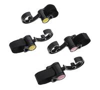 BESTonZON 4pcs Rotation Stroller Hooks Buggy Hooks for Bags Keys Wallets Plastics Stroller Hangers