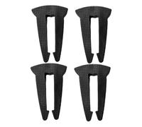 BESTonZON 4pcs Safety Stove Knob Locks Heat Resistant Silicone Gas Burner Covers for Proofing Compatible with Various Gas Stove Models Black