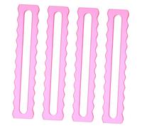 BESTonZON 4pcs Scalloped Acrylic Mahjong Line Reader Beginner Mahjong Rules Assistant Card Guide Marker for Precise Tile Alignment Quick Rule Access Strategy Tool for Home Entertainment and