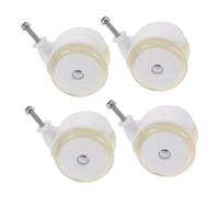 BESTonZON 4pcs Silent Solid PU Walker Wheels Replacement Attachable Quiet Roller Casters for Strollers Trolleys Furniture and Learning Drive Walkers Anti-Abrasion Spare Parts