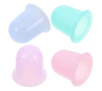 BESTonZON 4pcs Silicone Cupping Tool Manual Cupping Cups for Cellulite Reduction Adults Personal Sports Needs
