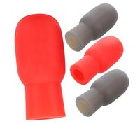 BESTonZON 4pcs Silicone Drumstick Caps Noise-reducing Drum Mute Tips for Practice for Drumsticks Set for Percussion Instruments