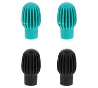 BESTonZON 4pcs Silicone Drumstick Practice Tips Mute Drumstick Head Covers Fit Percussion Sound Dampeners for Quiet Drum Practice with Enhanced Protection and Easy Installation