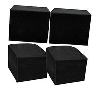 BESTonZON 4pcs Soundproof Foam Absorbing Panels Cube Shape Professional Soundproofing Sponge for Acoustics Wall Panels Music Studio