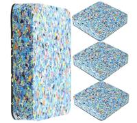 BESTonZON 4pcs Soundproof Mat Drum Cymbal Mute Pad Silent Dampener Shock Absorbing Mat for Drum Practice Pad Washer