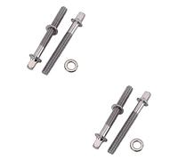 BESTonZON 4pcs Stainless Steel Drum Mounting Screws Lug Locks Tension Rod Washers for Drums