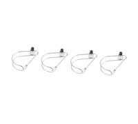 BESTonZON 4pcs Stainless Steel Horseshoe Lifebuoy Holder Bracket for Yacht and Boat Ring Bracket Easy to Install and Space Saving Lifebuoy Storage for Ships and Yachts