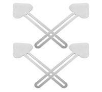 BESTonZON 4pcs Stainless Steel Paint Tube Squeezer Set Heart Shape, Manual Watercolor Paint Roller Tool for Artists, Art Studio Pigment Hand Squeeze Tool