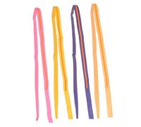 BESTonZON 4pcs Stretchable Anti-slip Badminton Racket Handle Cover Sweat-absorbing Overgrip Tape for Tennis and Badminton Players Reusable Protector in Pink Yellow Orange Purple