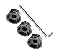 BESTonZON 4pcs Sunflower Metal Guitar Knobs Volume Tone Control Knobs for Jazz and Bass Guitars Electric Parts Accessories