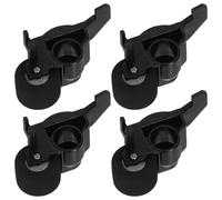BESTonZON 4pcs Tape Recorder Roller: Universal Pinch Roller for Cassette Decks - 10mm Plastic Pulley for Cassette Tape Recorder and Stereo Players