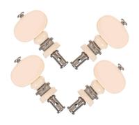 BESTonZON 4pcs Ukulele Tuners Durable Tuning Pegs for Beginners Easy to Install Ukulele Tuning Accessories String Height Portable and Practical Tool for Musicians