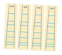 BESTonZON 4pcs Violin Fingerboard Stickers for Beginners, Professional Fretboard Finger Position Labels, Removable Paper Violin Stickers for Learning and Practice
