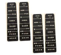 BESTonZON 4pcs Violin Fretboard Stickers Beginner Friendly Labels Easy to Apply Remove Decals for Intonation Marking Note Positions for Practice for Violins