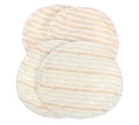 BESTonZON 4pcs Washable Breastfeeding Pads Reusable Absorbent Bamboo Fiber Breast Pads for Women Anti-Overflow Comfortable for Daily Use