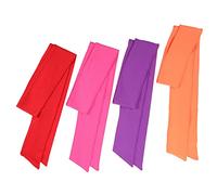 BESTonZON 4pcs Women Knotted Headbands Hair Scarf Headband Elastic Head Wraps for Hair Disco Ball