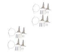 BESTonZON 4sets Furniture Anchors for Wall Safety Hooks Proofing Kit Bookcase Anchor Easy Install