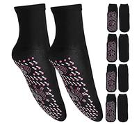 BESTonZON 5 Pairs Heated Thermal Socks for Winter Warm Foot Warmer with Silicone Massage Dots Breathable Freezing Socks for Men and Women Fits for Outdoor Activities
