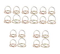 BESTonZON 5 Sets Finger Plectrum for Guitar Metal Hollow Plectrums Comfortable Design for Electric Acoustic Guitars