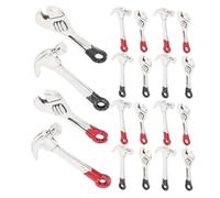 BESTonZON 5 Sets Miniature Dollhouse Maintenance Kit Metal Wrench Hammer Tools for Dollhouse Repair Crafting Hobbyists Pretend Play Decoration