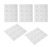 BESTonZON 5 Sets Reusable Coffee Syrup Labels White Preprinted Writable Stickers for Food Canisters Flour Sugar Dispenser Organization Minimalist Kitchen Coffee Bar Essentials