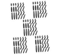 BESTonZON 5 Sets Sax Screw Saxophone Instrument Parts Saxophone Repair Kits Saxophone Supply Shaft with Rod Screw for Sax Shaft for Sax Saxophone Part Sax Shaft Saxophone Shaft Abs Black