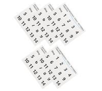 BESTonZON 5 Sheets Tongue Drum Note Stickers for Beginners, White Pvc Musical Note Decals with Easy Installation, for Teaching and Upgrading Handpan Drums