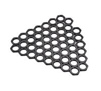 BESTonZON 50 Pack M8 Guitar Nut Zinc Alloy Fine Tooth Light Nut Thin 8mm Replacement for Guitar Bass Socket Jack