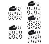 BESTonZON 50 Pcs Microphone Clip Mic Stand Cable Holder Flexible Cable Clamp Pole Mount Cable Clips Mic Pole Cord Clip Mic Cable Organizer Microphone Stand Cable Clips Plastic Hair Rope Clip