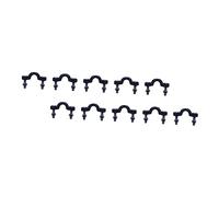 BESTonZON 50 Pcs Nylon Tie Down Pad Eye Kit with Stainless Steel Screws and Nuts for Kayak Deck Boat Canoe Securement Anti-loosening Hardware for Paddle Rod Net Safety