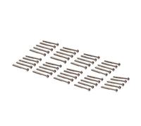 BESTonZON 50 Pcs Set Humbucker Pickup Screws Kit for Pb Jb Guitar Pickups Steel Material Sturdy and Strong Replacement Accessory with Delicate Texture Bright Silver Colour