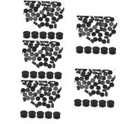 BESTonZON 500 Pcs Guitar Note Inlay Material for Mandolin Guitar Inlay Round Fretboard Inlay Dots for Electric Guitar Fretboard Inlay Dots Inlay Material Guitar Binding Point Black Acrylic
