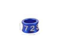 BESTonZON 50Pcs Bird Leg Rings for Poultry and Parrot Identification Secure Closed Design Foot Bands with Bright Colors for Easy Differentiation Suitable for Birds Cockatiels Lovebirds and