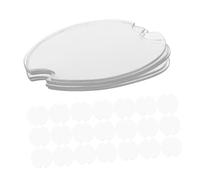 BESTonZON 50pcs Foldable Ring Holder Plastic Discs for Jewelry Display Rack Lightweight round Ring Storage Trays Improving Display Effectiveness for Earrings at Malls and Exhibitions