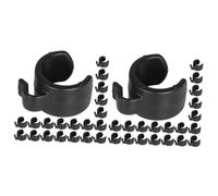 BESTonZON 50pcs Gaming Microphone Stand Cable Clips Cable Holder for Mic Stand Arm Easy to Install for Stage Studio