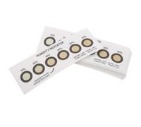 BESTonZON 50pcs Humidity Indicator Card, Humidity Detection Test Paper, 6-Point Yellow Paper Moisture Monitoring Card for Electronic Components Storage and Transport