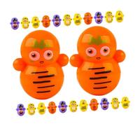 BESTonZON 50pcs Mini Cartoon Wobble Tumbler for Office Relaxation Tabletop Decorations Plastic Party Favours