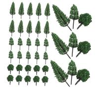 BESTonZON 50pcs Miniature Model Trees for Architecture and Train Scenery Realistic Simulation Landscape Trees for DIY Crafts and Sand Table Micro Scenery