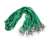 BESTonZON 50pcs Nylon Lanyard Strap Swivel Metal Hook for Id Badge Holders Keys Company Lanyards for Cruise Events and School Ids