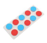 BESTonZON 50Pcs Plastic Ten Frame Math Counters Round Double-Color Chips Educational Math Manipulatives for Classroom Counting and Addition Subtraction Learning Tools