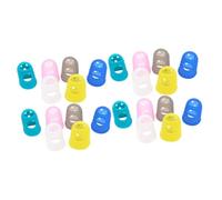 BESTonZON 50pcs Silicone Guards for Guitar and Ukulele Fingertip Guards Gel Cover Sleeve Support