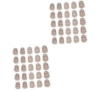 BESTonZON 50pcs Silicone Guitar Guards Fingertip Protectors Covers Caps for Instrument Playing Support Cover Protector Sleeve Armour